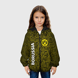 Куртка с капюшоном детская БОРУССИЯ - Звезды, цвет: 3D-черный — фото 2