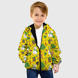 Куртка с капюшоном детская Веселый праздник и все, что с ним связано, цвет: 3D-черный — фото 2
