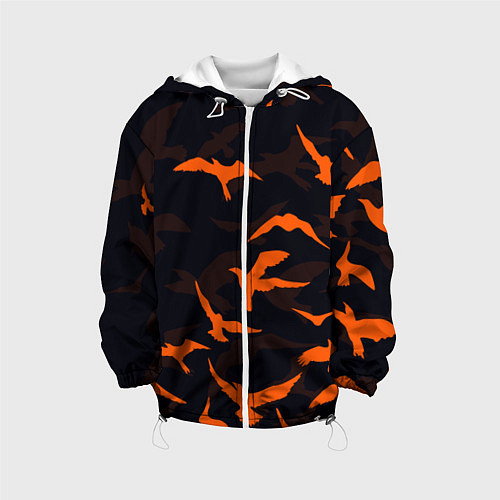 Детская куртка Стая Воронов / 3D-Белый – фото 1