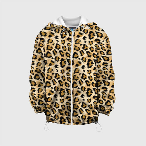 Детская куртка Пятна Дикого Леопарда / 3D-Белый – фото 1
