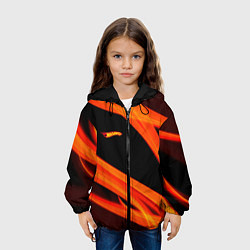 Куртка с капюшоном детская Hot Wheels Fire BackGround, цвет: 3D-черный — фото 2