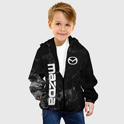 Куртка с капюшоном детская MAZDA, МАЗДА ЧЕРНО СЕРЫЙ ФОН, цвет: 3D-черный — фото 2