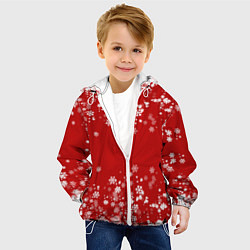 Куртка с капюшоном детская Вечный снегопад, цвет: 3D-белый — фото 2