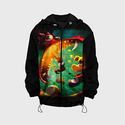 Куртка с капюшоном детская Rayman Legend, цвет: 3D-черный