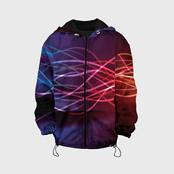 Куртка с капюшоном детская Лучи света Spectrum, цвет: 3D-черный