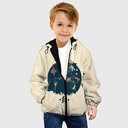 Куртка с капюшоном детская Кейд-6, цвет: 3D-черный — фото 2