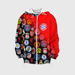 Куртка с капюшоном детская BAYERN MUNCHEN BEST FC SPORT, цвет: 3D-белый