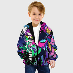 Куртка с капюшоном детская Deltarune Дельта Руна, цвет: 3D-черный — фото 2