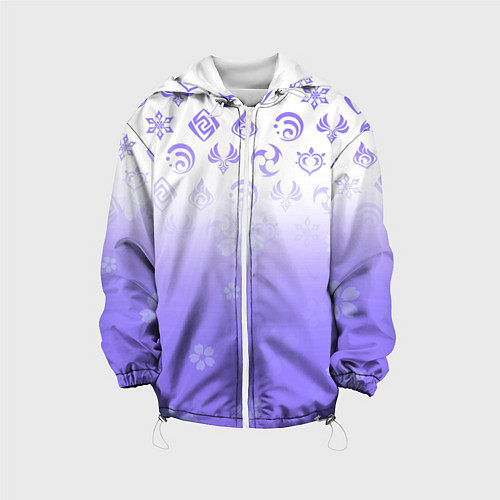 Детская куртка GENSHIN IMPACT SYMBOL PATTERN SAKURA САКУРА / 3D-Белый – фото 1
