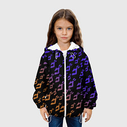 Куртка с капюшоном детская JOJOS BIZARRE ADVENTURE PATTERN, цвет: 3D-белый — фото 2