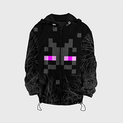 Куртка с капюшоном детская ЭНДЕРМЕН МАЙНКРАФТ MINECRAFT, цвет: 3D-черный