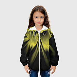 Куртка с капюшоном детская Цветок ночи 2 Абстракция Дополнение 535-332-328-n4, цвет: 3D-белый — фото 2