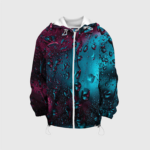 Детская куртка Ностальгия фиолетового дождя / 3D-Белый – фото 1