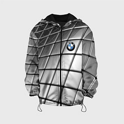 Куртка с капюшоном детская BMW pattern 2022, цвет: 3D-черный