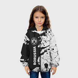 Куртка с капюшоном детская BORUSSIA Краски Вертикально, цвет: 3D-черный — фото 2