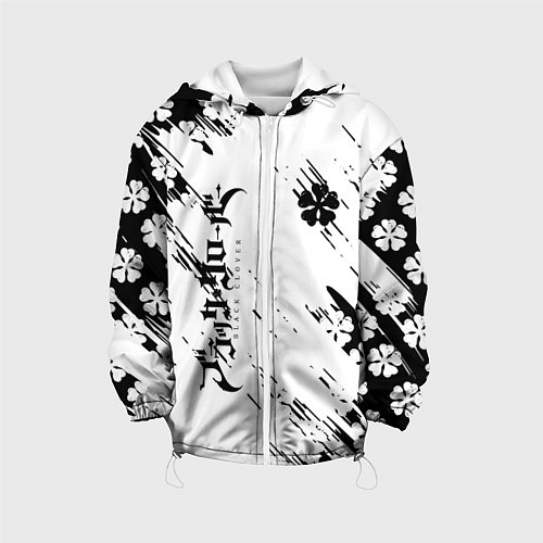 Детская куртка Чёрный клевер black clover, / 3D-Белый – фото 1