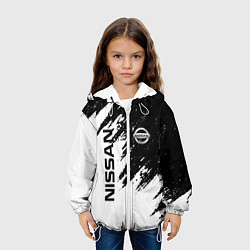Куртка с капюшоном детская Nissan xtrail, цвет: 3D-белый — фото 2