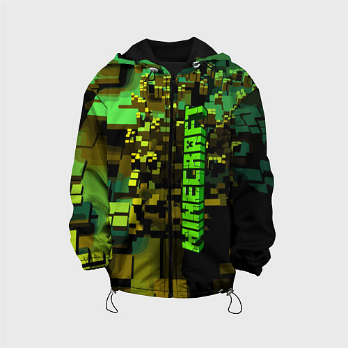 Детская куртка Minecraft, pattern 2022 / 3D-Черный – фото 1