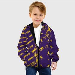 Куртка с капюшоном детская РАДУГА 6 Молнии Паттерны, цвет: 3D-черный — фото 2