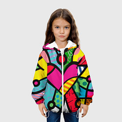 Куртка с капюшоном детская Ромеро Бритто Арт, цвет: 3D-белый — фото 2