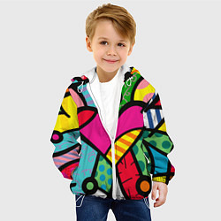 Куртка с капюшоном детская Ромеро Бритто Арт, цвет: 3D-белый — фото 2