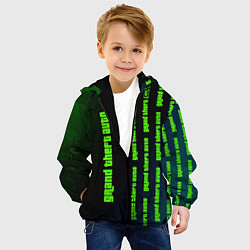 Куртка с капюшоном детская GTA 5 Разводы, цвет: 3D-черный — фото 2
