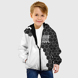 Куртка с капюшоном детская ЮВЕНТУС Графика, цвет: 3D-черный — фото 2