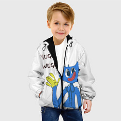 Куртка с капюшоном детская Huggy Wuggy - Poppy Playtime Хагги Вагги, цвет: 3D-черный — фото 2