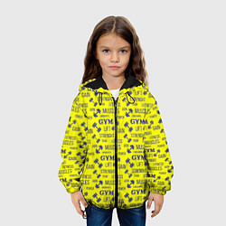 Куртка с капюшоном детская GYM Спортзал, цвет: 3D-черный — фото 2