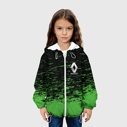 Куртка с капюшоном детская Renault штрихи, цвет: 3D-белый — фото 2