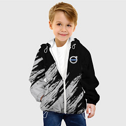 Куртка с капюшоном детская Volvo - Бренд авто, цвет: 3D-белый — фото 2