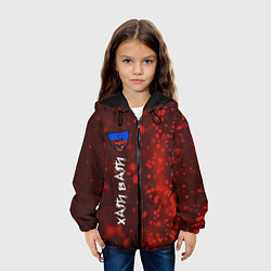 Куртка с капюшоном детская ХАГИ ВАГИ Частицы По вертикали, цвет: 3D-черный — фото 2