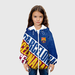 Куртка с капюшоном детская Barcelona , Барселона, цвет: 3D-белый — фото 2