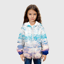 Куртка с капюшоном детская Небо-арт, цвет: 3D-белый — фото 2