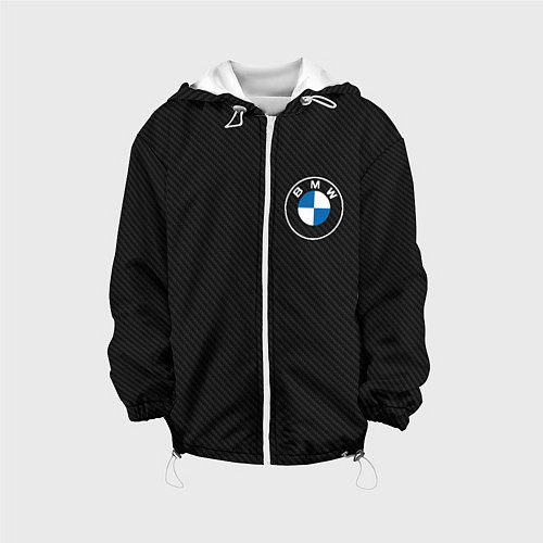 Детская куртка BMW LOGO CARBON ЧЕРНЫЙ КАРБОН / 3D-Белый – фото 1