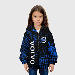 Куртка с капюшоном детская Volvo Вольво черно синий, цвет: 3D-черный — фото 2