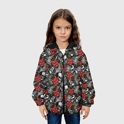 Куртка с капюшоном детская Бесы и Смерть, цвет: 3D-черный — фото 2