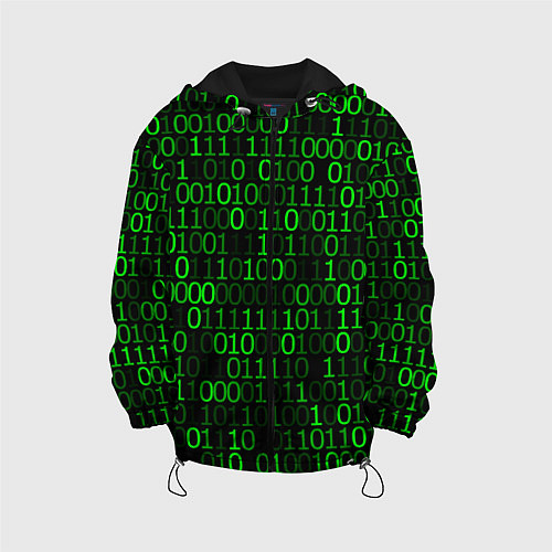 Детская куртка Бинарный Код Binary Code / 3D-Черный – фото 1