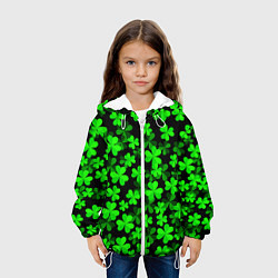 Куртка с капюшоном детская Сlovers Fresh 3D Клевер, цвет: 3D-белый — фото 2