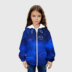Куртка с капюшоном детская Мазда mazda, цвет: 3D-белый — фото 2