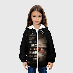 Куртка с капюшоном детская Fallout - Joshua Graham, цвет: 3D-белый — фото 2