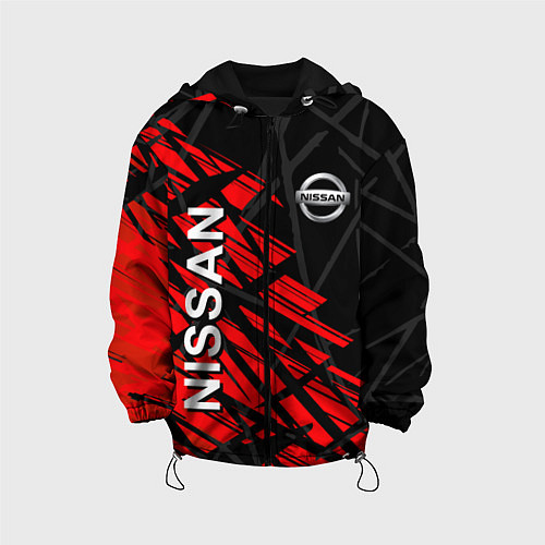 Детская куртка Nissan Ниссан Красно черный / 3D-Черный – фото 1
