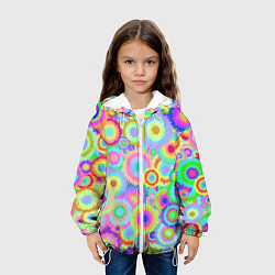 Куртка с капюшоном детская Disco-Tie-Dye, цвет: 3D-белый — фото 2