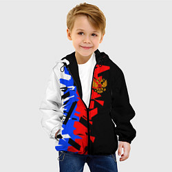 Куртка с капюшоном детская ТРИКОЛОР ФРАГМЕНТАЦИЯ, цвет: 3D-черный — фото 2