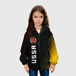 Куртка с капюшоном детская USSR - ЗВЕЗДА Космос Вертикально, цвет: 3D-черный — фото 2