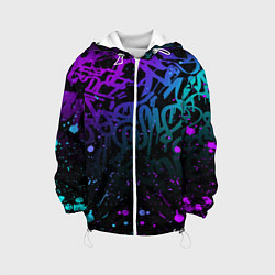 Детская куртка НЕОНОВОЕ ГРАФФИТИ НЕОНОВЫЕ БРЫЗГИ