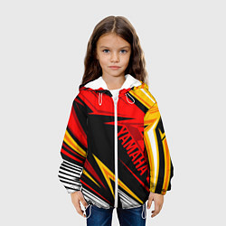 Куртка с капюшоном детская YAMAHA SPORT RED, цвет: 3D-белый — фото 2