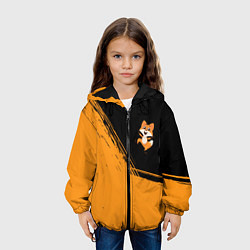Куртка с капюшоном детская ЛИСА - ТАНЦУЕТ Краска, цвет: 3D-черный — фото 2