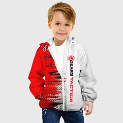 Куртка с капюшоном детская GEARS TACTICS texture, цвет: 3D-белый — фото 2