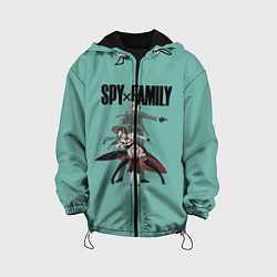 Куртка с капюшоном детская Spy x Family, цвет: 3D-черный